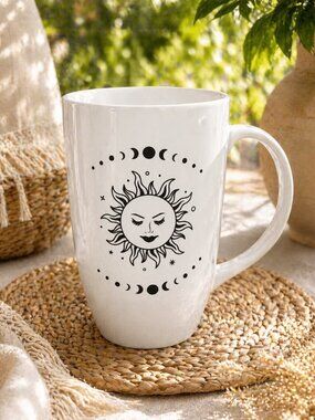 Rare Sun Goddess 18oz Jumbo Porcelain Art Mug